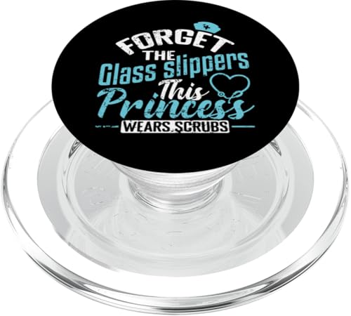Vergessen Sie die Glaspantoffeln, die diese Prinzessin trägt Scrubs PopSockets PopGrip für MagSafe Vergessen Sie die Glaspantoffeln, die diese Prinzessin trägt Scrubs PopSockets PopGrip für MagSafe von Nurse Hospital profession job care Medicine