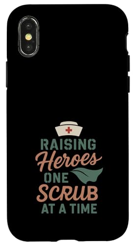 Mutter einer Krankenschwester Stolze Mutter von RN Healthcare Hero Love Gear Hülle für iPhone X/XS von Nurse Mom Pride Supportive Healthcare Hero Family