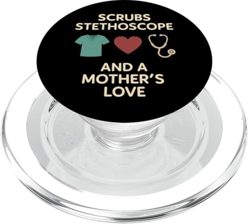 Mutter einer Krankenschwester Stolze Mutter von RN Healthcare Hero Love Gear PopSockets PopGrip für MagSafe von Nurse Mom Pride Supportive Healthcare Hero Family