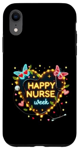 Alles Gute zur National Nurses Week 2025, cooles Krankenschwester-Krankenhaus-Outfit Hülle für iPhone XR Alles Gute zur National Nurses Week 2025, cooles Krankenschwester-Krankenhaus-Outfit Hülle für iPhone XR von Nurses week Groovy gifts 2025 Tee