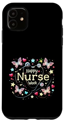 Frohe Woche der Wertschätzung der Krankenschwestern - Nationale Woche der Krankenschwestern Hülle für iPhone 11 Frohe Woche der Wertschätzung der Krankenschwestern - Nationale Woche der Krankenschwestern Hülle für iPhone 11 von Nurses week Groovy gifts 2025 Tee