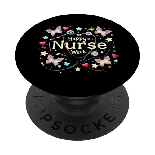 Frohe Woche der Wertschätzung der Krankenschwestern - Nationale Woche der Krankenschwestern PopSockets Klebender PopGrip Frohe Woche der Wertschätzung der Krankenschwestern - Nationale Woche der Krankenschwestern PopSockets Klebender PopGrip von Nurses week Groovy gifts 2025 Tee