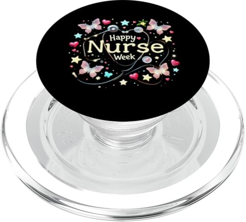 Frohe Woche der Wertschätzung der Krankenschwestern - Nationale Woche der Krankenschwestern PopSockets PopGrip für MagSafe Frohe Woche der Wertschätzung der Krankenschwestern - Nationale Woche der Krankenschwestern PopSockets PopGrip für MagSafe von Nurses week Groovy gifts 2025 Tee