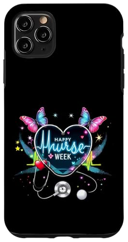 Frohe nationale Woche der Krankenschwestern 2025 — Groovy Party bei der Krankenschwesterwoche Hülle für iPhone 11 Pro Max von Nurses week Groovy gifts 2025 Tee
