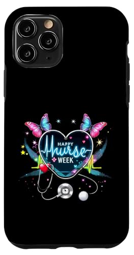 Frohe nationale Woche der Krankenschwestern 2025 — Groovy Party bei der Krankenschwesterwoche Hülle für iPhone 11 Pro von Nurses week Groovy gifts 2025 Tee