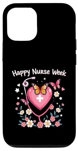 Frohe nationale Woche der Krankenschwestern — Woche der Wertschätzung der Krankenschwestern 2025 Hülle für iPhone 12/12 Pro von Nurses week Groovy gifts 2025 Tee