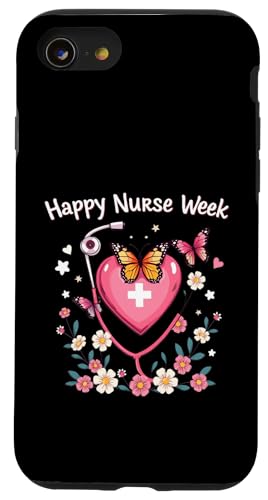 Frohe nationale Woche der Krankenschwestern — Woche der Wertschätzung der Krankenschwestern 2025 Hülle für iPhone SE (2020) / 7 / 8 von Nurses week Groovy gifts 2025 Tee