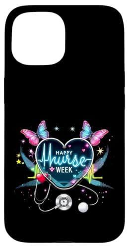 Happy National Nurses Week 2025 - Krankenschwesterwoche Partyzubehör Hülle für iPhone 15 Happy National Nurses Week 2025 - Krankenschwesterwoche Partyzubehör Hülle für iPhone 15 von Nurses week Groovy gifts 2025 Tee