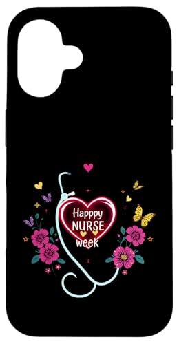 Happy National Nurses Week 2025 - Krankenschwesterwoche Partyzubehör Hülle für iPhone 16 Happy National Nurses Week 2025 - Krankenschwesterwoche Partyzubehör Hülle für iPhone 16 von Nurses week Groovy gifts 2025 Tee