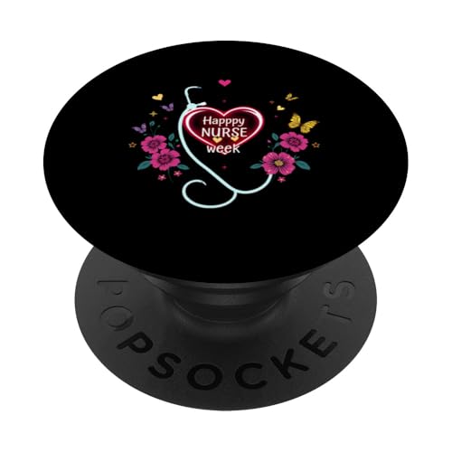 Happy National Nurses Week 2025 - Krankenschwesterwoche Partyzubehör PopSockets Klebender PopGrip Happy National Nurses Week 2025 - Krankenschwesterwoche Partyzubehör PopSockets Klebender PopGrip von Nurses week Groovy gifts 2025 Tee