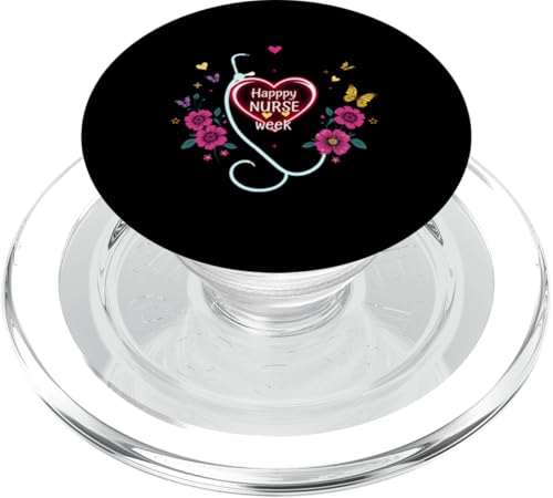 Happy National Nurses Week 2025 - Krankenschwesterwoche Partyzubehör PopSockets PopGrip für MagSafe Happy National Nurses Week 2025 - Krankenschwesterwoche Partyzubehör PopSockets PopGrip für MagSafe von Nurses week Groovy gifts 2025 Tee