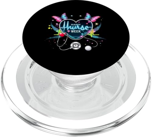 Happy National Nurses Week 2025 - Krankenschwesterwoche Partyzubehör PopSockets PopGrip für MagSafe Happy National Nurses Week 2025 - Krankenschwesterwoche Partyzubehör PopSockets PopGrip für MagSafe von Nurses week Groovy gifts 2025 Tee
