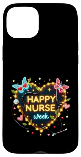 Happy National Nurses Week 2025 — Lustige Party zur Woche der Krankenschwestern Hülle für iPhone 15 Plus Happy National Nurses Week 2025 — Lustige Party zur Woche der Krankenschwestern Hülle für iPhone 15 Plus von Nurses week Groovy gifts 2025 Tee