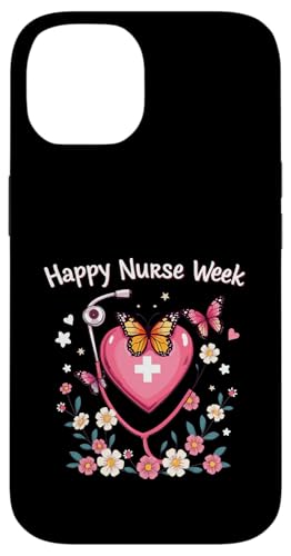 Happy National Nurses Week 2025 — Süße Party zur Woche der Krankenschwestern Hülle für iPhone 14 von Nurses week Groovy gifts 2025 Tee