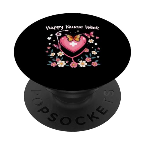 Happy National Nurses Week 2025 — Süße Party zur Woche der Krankenschwestern PopSockets Klebender PopGrip Happy National Nurses Week 2025 — Süße Party zur Woche der Krankenschwestern PopSockets Klebender PopGrip von Nurses week Groovy gifts 2025 Tee