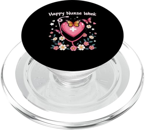 Happy National Nurses Week 2025 — Süße Party zur Woche der Krankenschwestern PopSockets PopGrip für MagSafe Happy National Nurses Week 2025 — Süße Party zur Woche der Krankenschwestern PopSockets PopGrip für MagSafe von Nurses week Groovy gifts 2025 Tee