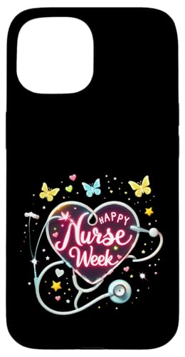 Happy National Nurses Week Lustiges Partyzubehör Nurse Week Hülle für iPhone 15 Happy National Nurses Week Lustiges Partyzubehör Nurse Week Hülle für iPhone 15 von Nurses week Groovy gifts 2025 Tee