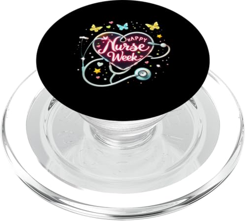 Happy National Nurses Week Lustiges Partyzubehör Nurse Week PopSockets PopGrip für MagSafe Happy National Nurses Week Lustiges Partyzubehör Nurse Week PopSockets PopGrip für MagSafe von Nurses week Groovy gifts 2025 Tee