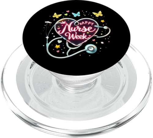Nationale Woche der Krankenschwestern 2025 — Fröhliche Woche der Wertschätzung der Krankenschwestern PopSockets PopGrip für MagSafe Nationale Woche der Krankenschwestern 2025 — Fröhliche Woche der Wertschätzung der Krankenschwestern PopSockets PopGrip für MagSafe von Nurses week Groovy gifts 2025 Tee