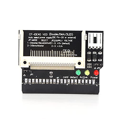 CF zu IDE Adapter 40pin Stecker Festplattenlaufwerk Kartenleser Konverter Modul 5V für Computer mit IDE Anschluss kompatibel mit OS X Linux CF zu IDE Adapter 40pin Stecker Festplattenlaufwerk Kartenleser Konverter Modul 5V für Computer mit IDE Anschluss kompatibel mit OS X Linux von NutriEss