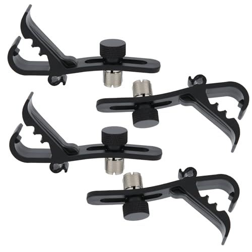 Drum Mikrofon Clip Schockfest Halterung Flexible Höhenverstellbar für Schlagzeug und Instrumente Schwarz Metall ABS 4 Stück Drum Mikrofon Clip Schockfest Halterung Flexible Höhenverstellbar für Schlagzeug und Instrumente Schwarz Metall ABS 4 Stück von NutriEss