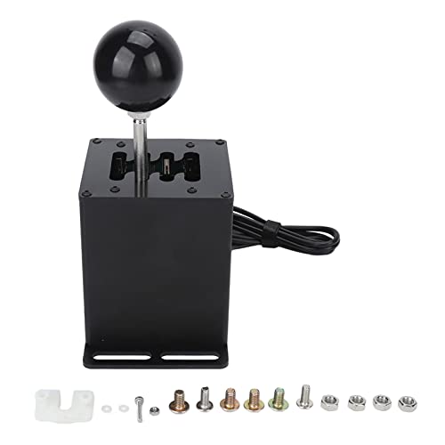 NutriEss USB -Simulator Shifter 7+R H Gear Shifter Aluminiumlegierung Edelstahl Realistischer Rennspiel -Controller für G29 G27 G25 G920 T300RS GT Lenkrad PC NutriEss USB -Simulator Shifter 7+R H Gear Shifter Aluminiumlegierung Edelstahl Realistischer Rennspiel -Controller für G29 G27 G25 G920 T300RS GT Lenkrad PC von NutriEss