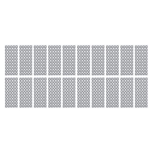 Nutriess 3D -Scanmarker 6mm ID 10mm OD hohe Reflexion Starker Adhäsion 1000 PCs Referenzpunktmarker 3D -Tracking -Punkt für genaue 3D -Scaning von NutriEss