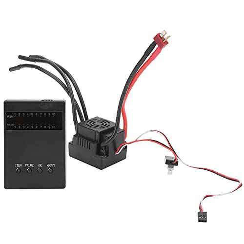RC bürstenloser ESC 120A wasserdichte Hochleistungs -Fernbedienungsauto -Zubehör mit Programmierkarte für 1/8 1/10 RC -Autos Schwarzer Kunststoff 163g 1 Set RC bürstenloser ESC 120A wasserdichte Hochleistungs -Fernbedienungsauto -Zubehör mit Programmierkarte für 1/8 1/10 RC -Autos Schwarzer Kunststoff 163g 1 Set von NutriEss