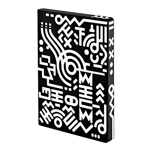 Nuuna Notizbuch A5+ | Graphic L - Metropolis | Dotted Journal | 3,5mm Punktraster | 256 nummerierte Seiten | 120g Premium-Papier | Leder schwarz | nachhaltig produziert in Deutschland Nuuna Notizbuch A5+ | Graphic L - Metropolis | Dotted Journal | 3,5mm Punktraster | 256 nummerierte Seiten | 120g Premium-Papier | Leder schwarz | nachhaltig produziert in Deutschland von Nuuna
