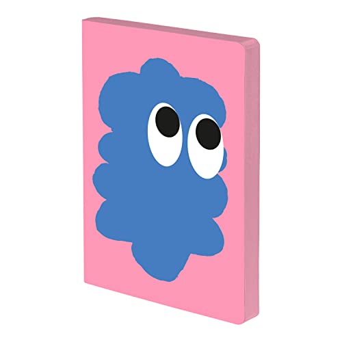 Nuuna Notizbuch A5+ | Graphic L - Sweet Joe | 3,5 mm Punktraster | 256 nummerierte Seiten | 120 g Premium-Papier | Leder rosé | nachhaltig produziert in Deutschland von Nuuna