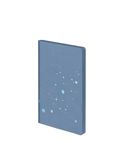 Nuuna Notizbuch A5+ | Surface M - Sublime | 3,5 mm Punktraster | 176 nummerierte Seiten | 120 g Premium-Papier | Recyceltes Denim blau | nachhaltig produziert in Deutschland von Nuuna