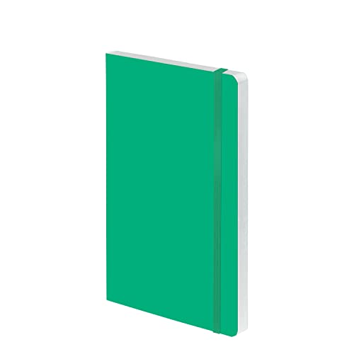 Nuuna Notizbuch A5 | Dream Boat M - Smaragd | 3,5 mm Punktraster | 176 nummerierte Seiten | 120 g Premium-Papier | Leder grün | nachhaltig produziert in Deutschland von Nuuna