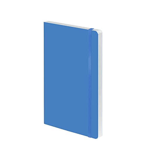 Nuuna Notizbuch A5 | Dream Boat M - Supersonic Blau | 3,5 mm Punktraster | 176 nummerierte Seiten | 120 g Premium-Papier | Leder blau | nachhaltig produziert in Deutschland von Nuuna