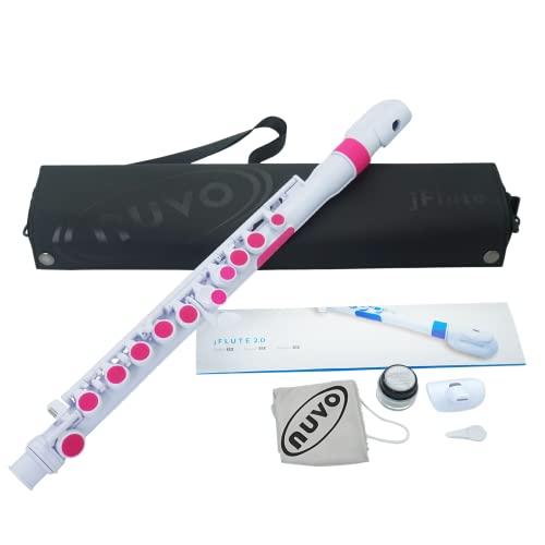 NUVO jFlute 2.0, weiß-pink von Nuvo