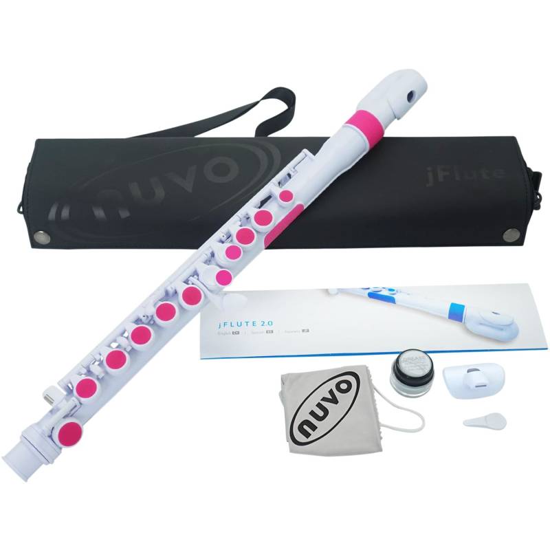 Nuvo jFlute 2.0 Children&apos;s Flute (White/Pink) von Nuvo