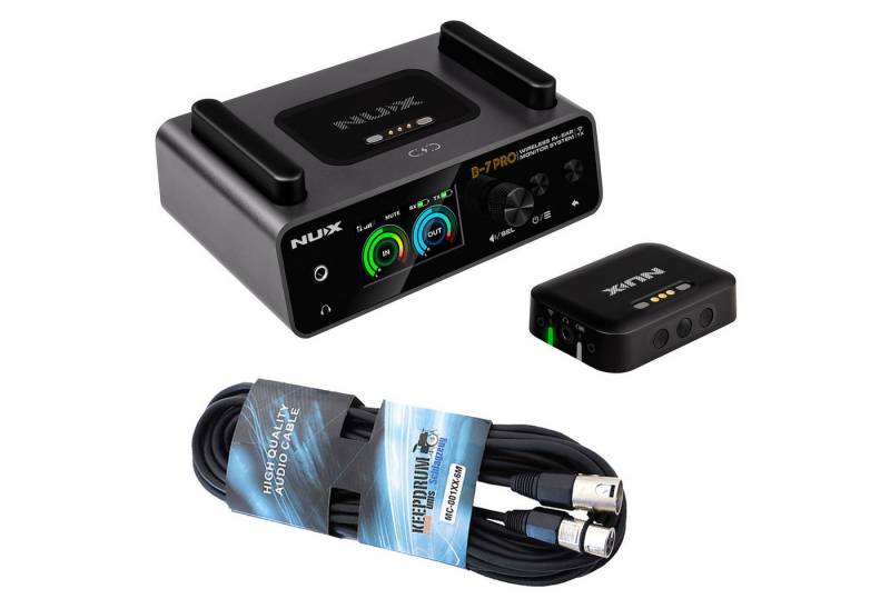 Nux Nux In-Ear-Monitoring-System B-7 Pro mit Kabel Digitales Aufnahmegerät (Instrumente, Stimme, Gesang, Bühnensound) von Nux
