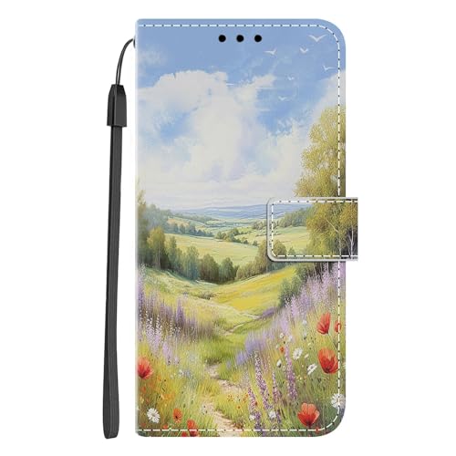 Nuxiady Handyhülle für Samsung Galaxy S24 FE 5G Hülle mit Schön Motiv Muster PU Lederhülle Flip Wallet Case Cover Klappbar Handytasche Schutzhülle Stoßfeste Klapphülle, Blauer Himmel Gras Nuxiady Handyhülle für Samsung Galaxy S24 FE 5G Hülle mit Schön Motiv Muster PU Lederhülle Flip Wallet Case Cover Klappbar Handytasche Schutzhülle Stoßfeste Klapphülle, Blauer Himmel Gras von Nuxiady