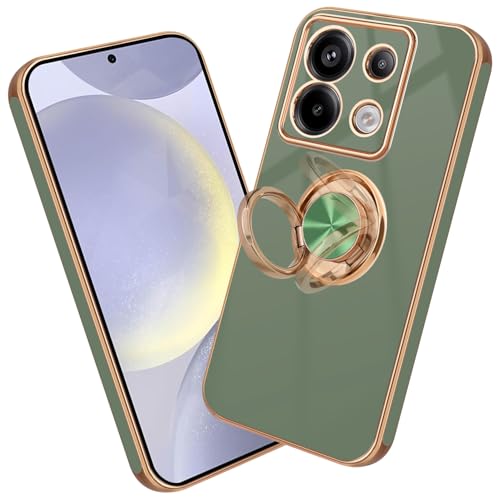 Nuxiady Handyhülle für Xiaomi Redmi Note 13 5G Silikon Hülle mit Ring Case Dünn Handytasche Frauen Mädchen Mann Schutzhülle Stoßfeste Cover für Redmi Note 13, Grün Nuxiady Handyhülle für Xiaomi Redmi Note 13 5G Silikon Hülle mit Ring Case Dünn Handytasche Frauen Mädchen Mann Schutzhülle Stoßfeste Cover für Redmi Note 13, Grün von Nuxiady