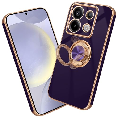 Nuxiady Handyhülle für Xiaomi Redmi Note 13 Pro 5G Silikon Hülle mit Ring Case Dünn Handytasche Frauen Mädchen Mann Schutzhülle Stoßfeste Cover für Redmi Note 13 Pro 5G, Dunkelviolett Nuxiady Handyhülle für Xiaomi Redmi Note 13 Pro 5G Silikon Hülle mit Ring Case Dünn Handytasche Frauen Mädchen Mann Schutzhülle Stoßfeste Cover für Redmi Note 13 Pro 5G, Dunkelviolett von Nuxiady