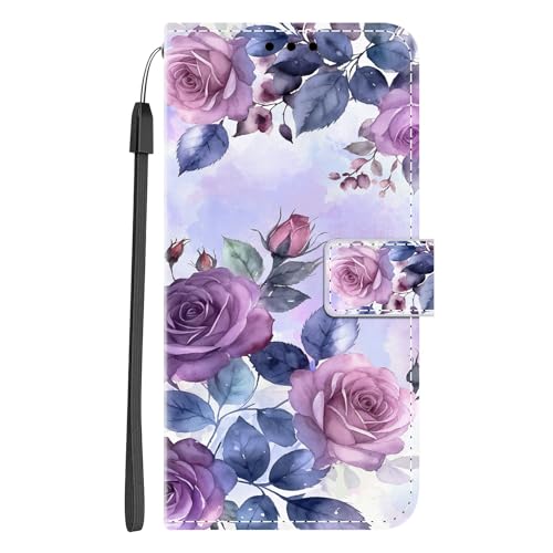 Nuxiady Handyhülle für Xiaomi Redmi Note 14 Pro 4G Hülle mit Schön Motiv Muster PU Lederhülle Flip Case Klappbar Cover Handytasche Schutzhülle Stoßfeste Klapphülle, Lila Rose Nuxiady Handyhülle für Xiaomi Redmi Note 14 Pro 4G Hülle mit Schön Motiv Muster PU Lederhülle Flip Case Klappbar Cover Handytasche Schutzhülle Stoßfeste Klapphülle, Lila Rose von Nuxiady