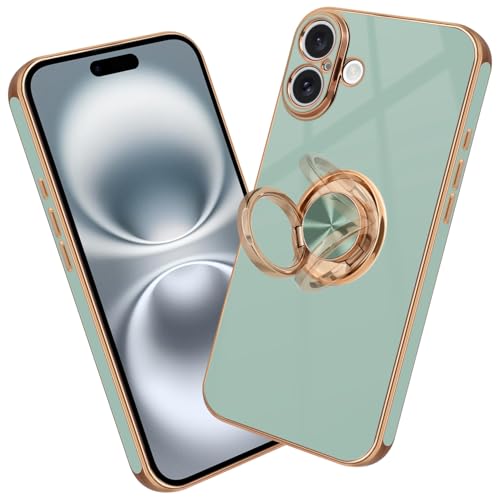 Nuxiady Handyhülle für iPhone 16 Silikon Hülle mit Ring Case Dünn Handytasche Frauen Mädchen Mann Schutzhülle Stoßfeste Cover für iPhone 16, Cyan Nuxiady Handyhülle für iPhone 16 Silikon Hülle mit Ring Case Dünn Handytasche Frauen Mädchen Mann Schutzhülle Stoßfeste Cover für iPhone 16, Cyan von Nuxiady