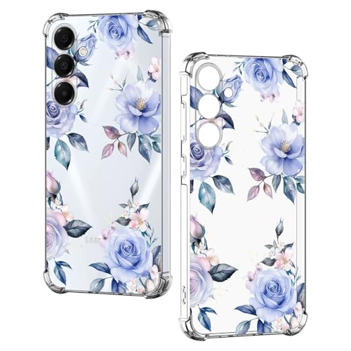 Nuxiady Hülle für Samsung Galaxy A15 5G / 4G Silikon Transparent Handyhülle Dünne Bumper schutzhülle Stoßfeste Kratzfestes Blume Case Weiche Cover Kompatibel mit Galaxy A15, Blaue Rose Nuxiady Hülle für Samsung Galaxy A15 5G / 4G Silikon Transparent Handyhülle Dünne Bumper schutzhülle Stoßfeste Kratzfestes Blume Case Weiche Cover Kompatibel mit Galaxy A15, Blaue Rose von Nuxiady