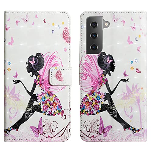 Nuxiady Hülle für Samsung Galaxy S22 5G 6.1" Schön Motive Muster Klapphülle PU Lederhülle Handy Tasche Etui Wallet Flip Case Cover Schutzhülle Klappbar Stoßfeste Handyhülle, Mädchen & Schmetterling Nuxiady Hülle für Samsung Galaxy S22 5G 6.1" Schön Motive Muster Klapphülle PU Lederhülle Handy Tasche Etui Wallet Flip Case Cover Schutzhülle Klappbar Stoßfeste Handyhülle, Mädchen & Schmetterling von Nuxiady