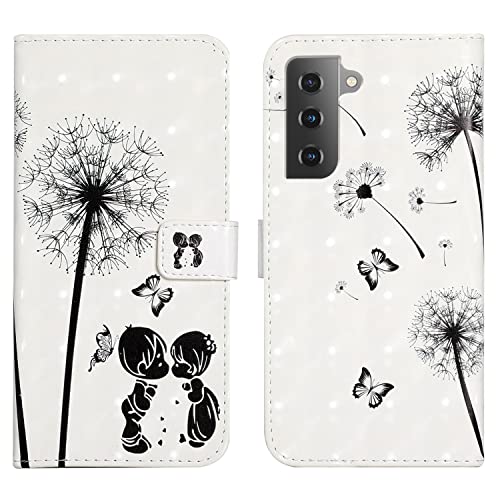 Nuxiady Hülle für Samsung Galaxy S22 5G 6.1" Schön Motive Muster Klapphülle PU Lederhülle Handy Tasche Wallet Flip Case Cover Schutzhülle Klappbar Stoßfeste Handyhülle für Galaxy S22 5G, Löwenzahn Nuxiady Hülle für Samsung Galaxy S22 5G 6.1" Schön Motive Muster Klapphülle PU Lederhülle Handy Tasche Wallet Flip Case Cover Schutzhülle Klappbar Stoßfeste Handyhülle für Galaxy S22 5G, Löwenzahn von Nuxiady