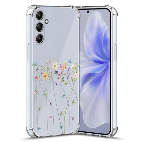 Nuxiady Hülle für Samsung Galaxy S24 5G Silikon Transparent Handyhülle Dünne Bumper schutzhülle Stoßfeste Kratzfestes Blume Case Weiche Cover Kompatibel mit Galaxy S24, Schmetterling Blume Nuxiady Hülle für Samsung Galaxy S24 5G Silikon Transparent Handyhülle Dünne Bumper schutzhülle Stoßfeste Kratzfestes Blume Case Weiche Cover Kompatibel mit Galaxy S24, Schmetterling Blume von Nuxiady