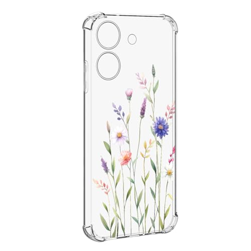 Nuxiady Hülle für Xiaomi Redmi 13C 4G / Poco C65 Silikon Transparent Handyhülle Dünne Bumper schutzhülle Stoßfeste Kratzfestes Blume Case Weiche Cover Kompatibel mit Redmi 13C, Blatt Gänseblümchen Nuxiady Hülle für Xiaomi Redmi 13C 4G / Poco C65 Silikon Transparent Handyhülle Dünne Bumper schutzhülle Stoßfeste Kratzfestes Blume Case Weiche Cover Kompatibel mit Redmi 13C, Blatt Gänseblümchen von Nuxiady