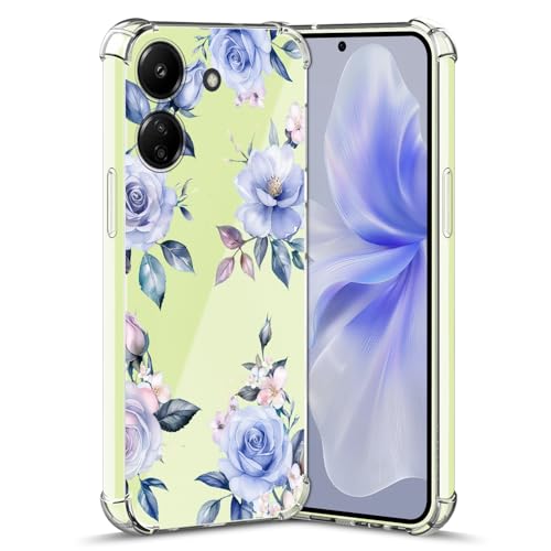Nuxiady Hülle für Xiaomi Redmi 13C 4G / Poco C65 Silikon Transparent Handyhülle Dünne Bumper schutzhülle Stoßfeste Kratzfestes Blume Case Weiche Cover Kompatibel mit Redmi 13C, Blaue Rose Nuxiady Hülle für Xiaomi Redmi 13C 4G / Poco C65 Silikon Transparent Handyhülle Dünne Bumper schutzhülle Stoßfeste Kratzfestes Blume Case Weiche Cover Kompatibel mit Redmi 13C, Blaue Rose von Nuxiady