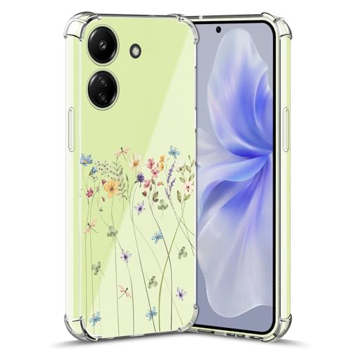 Nuxiady Hülle für Xiaomi Redmi 13C 4G / Poco C65 Silikon Transparent Handyhülle Dünne Bumper schutzhülle Stoßfeste Kratzfestes Case Weiche Cover Kompatibel mit Redmi 13C, Schmetterling Blume Nuxiady Hülle für Xiaomi Redmi 13C 4G / Poco C65 Silikon Transparent Handyhülle Dünne Bumper schutzhülle Stoßfeste Kratzfestes Case Weiche Cover Kompatibel mit Redmi 13C, Schmetterling Blume von Nuxiady