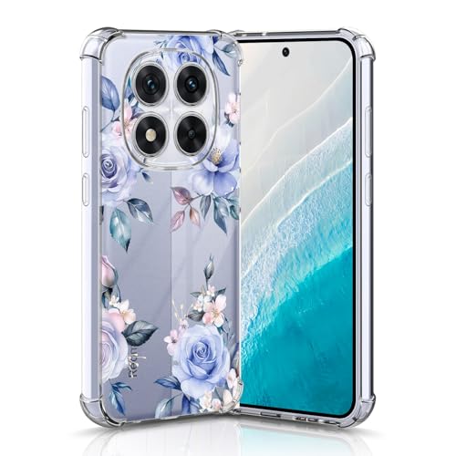 Nuxiady Hülle für Xiaomi Redmi Note 14 Pro 5G Silikon Transparent Handyhülle Dünne Bumper schutzhülle Stoßfeste Kratzfestes Blume Case Weiche Cover Kompatibel mit Redmi Note 14 Pro 5G, Blaue Rose Nuxiady Hülle für Xiaomi Redmi Note 14 Pro 5G Silikon Transparent Handyhülle Dünne Bumper schutzhülle Stoßfeste Kratzfestes Blume Case Weiche Cover Kompatibel mit Redmi Note 14 Pro 5G, Blaue Rose von Nuxiady