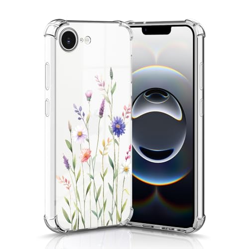 Nuxiady Hülle für iPhone 16e Silikon Transparent Handyhülle Dünne Bumper schutzhülle Stoßfeste Kratzfestes Blume Case Weiche Cover Kompatibel mit iPhone 16e, Blatt Gänseblümchen Nuxiady Hülle für iPhone 16e Silikon Transparent Handyhülle Dünne Bumper schutzhülle Stoßfeste Kratzfestes Blume Case Weiche Cover Kompatibel mit iPhone 16e, Blatt Gänseblümchen von Nuxiady
